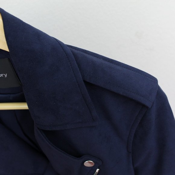 NWT Theory Moto Jacket in Faux Suede - Picture 14 of 14